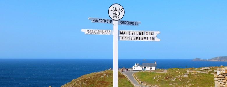 A sign for Land’s End